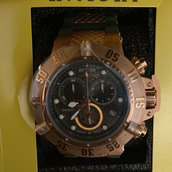 Invicta Subaqua Rare Dragon Collectors Men’s Rosegold and Black Watch - Picture 7 of 8